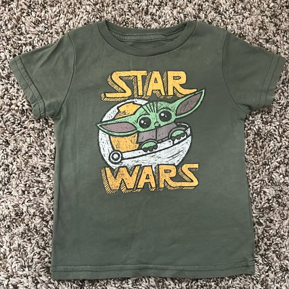 18M Green Star Wars Baby Yoda Shirt